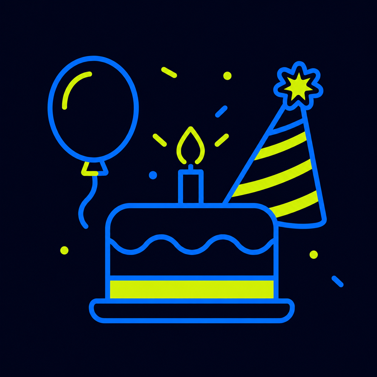 Birthday party icon
